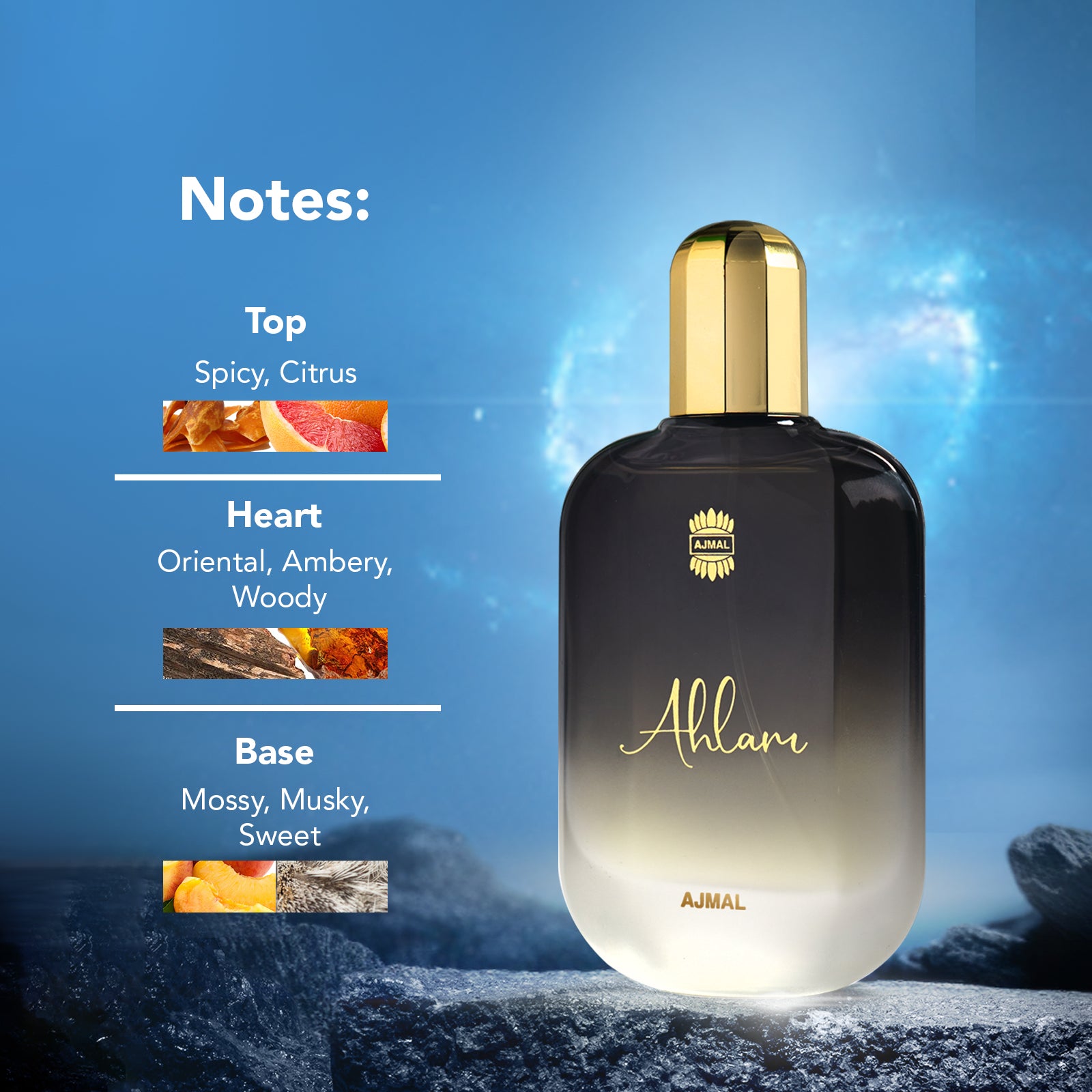 Ahlam Eau De Parfum Spicy & Woody Perfume Made in India for Men 100ML