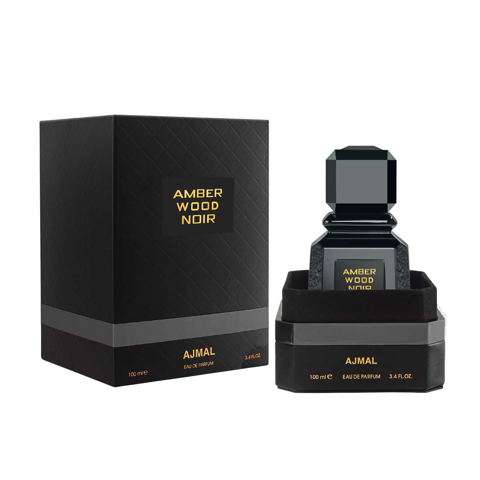 Amber Wood Noir Eau De Parfum Woody Perfume Made in Dubai for Unisex 100ML