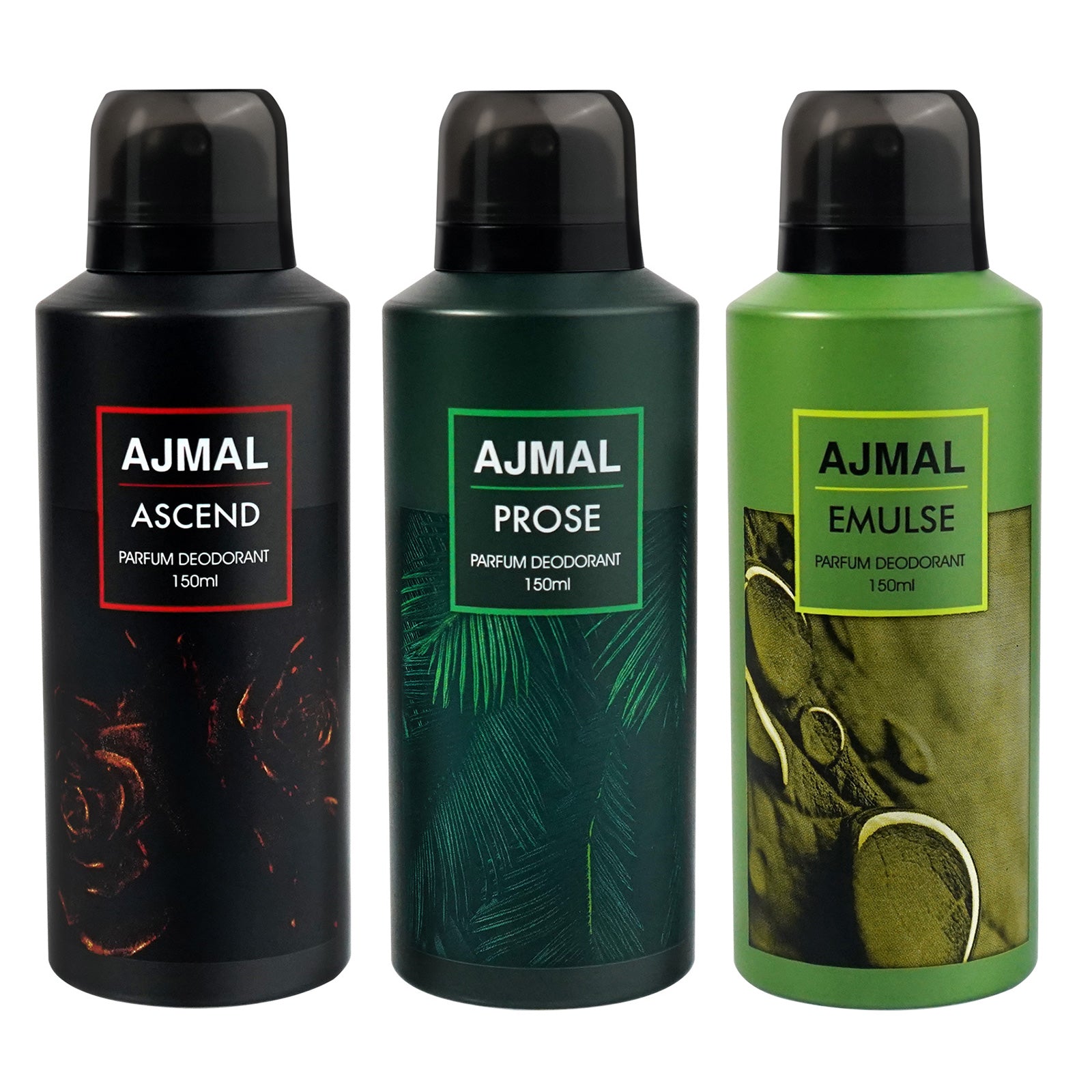 Ascend, Prose and Emulse Deodorant Perfume 150ML Each Long Lasting Spray Party Wear Gift for Unisex