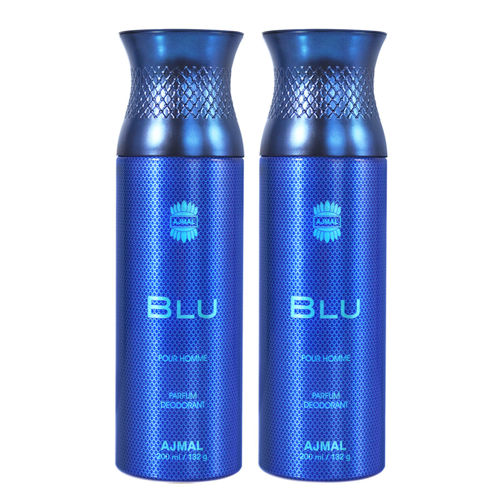 Blu & Blu Deodorants 200 ml Pack of 2 Gift For Men