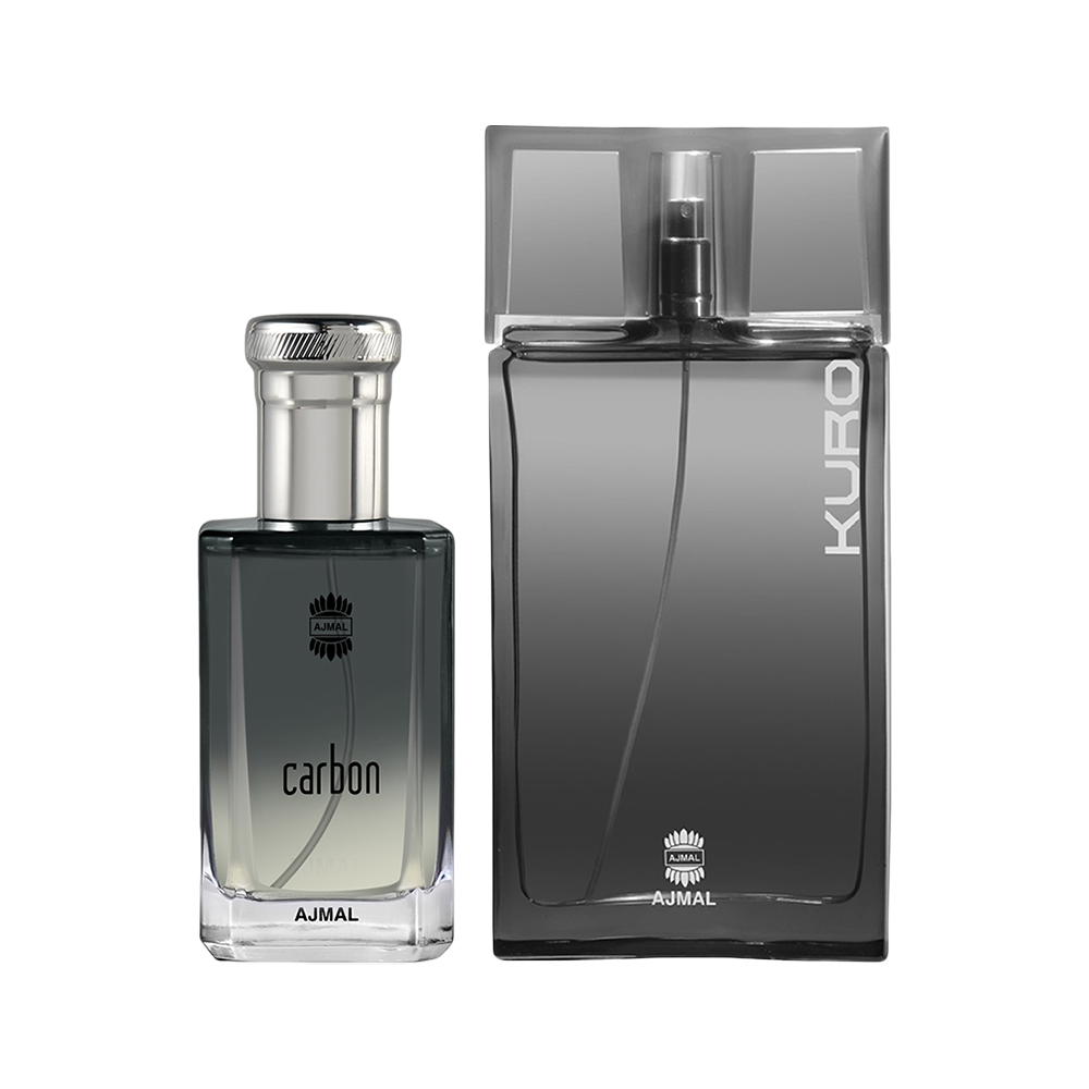 Carbon EDP Citrus Spicy Perfume 100ml for Men and Kuro EDP Aromatic Spicy Perfume 90ml for Men Pack of 2