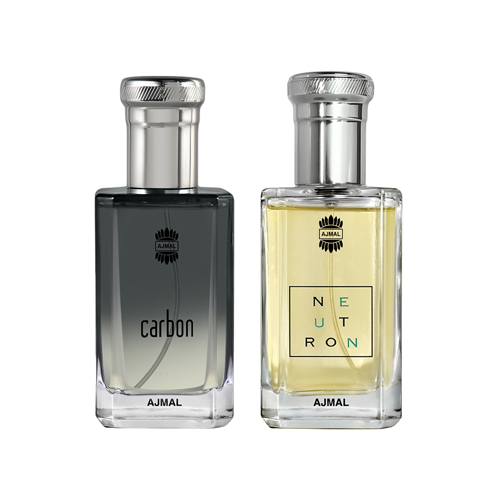 Carbon EDP Citrus Spicy Perfume 100ml for Men and Neutron EDP Citrus Fruity Perfume 100ml for Men Pack of 2