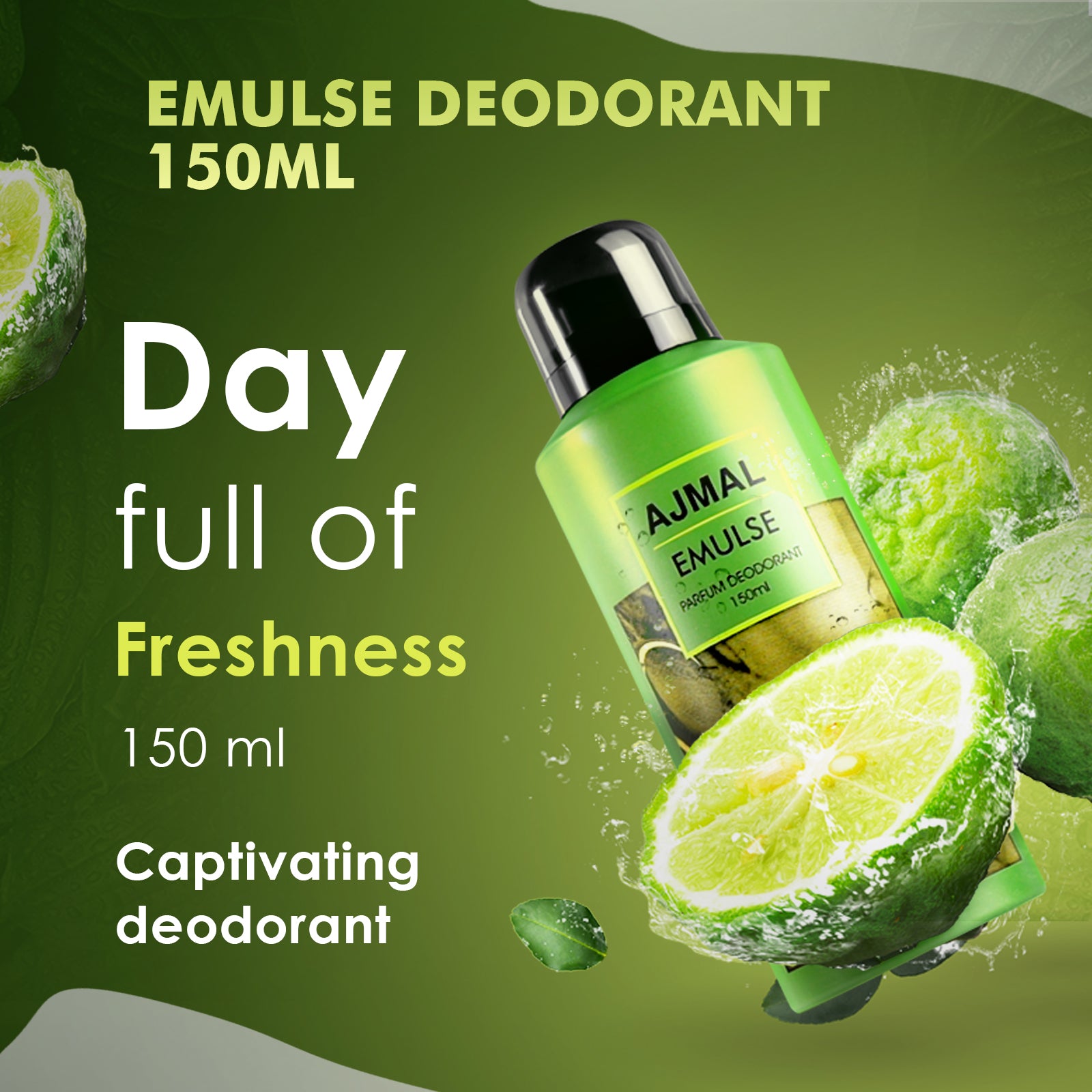 Emulse Deodorant Floral Perfume 150ML Long Lasting Scent Spray Party Wear Gift For Unisex