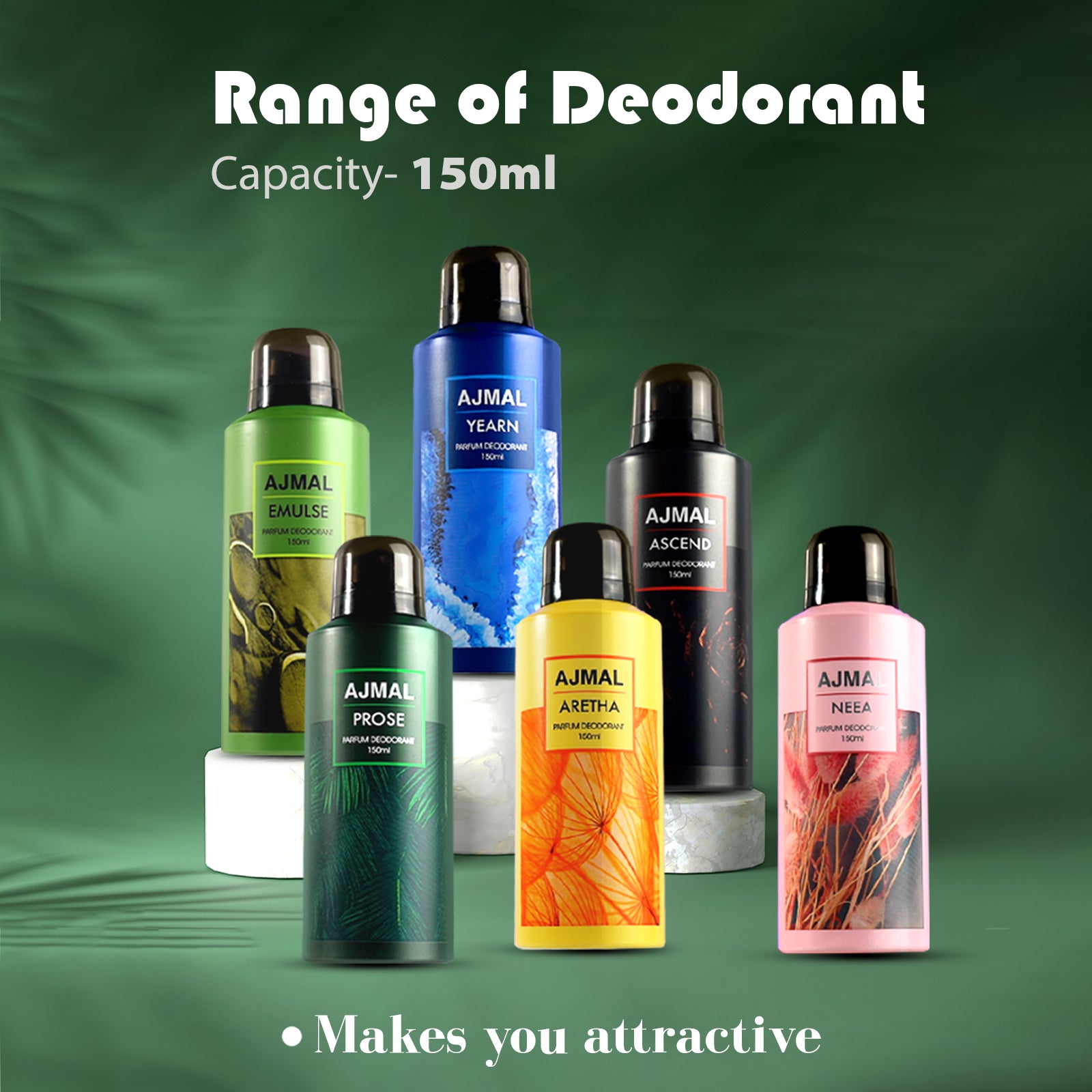 Emulse Deodorant Floral Perfume 150ML Long Lasting Scent Spray Party Wear Gift For Unisex