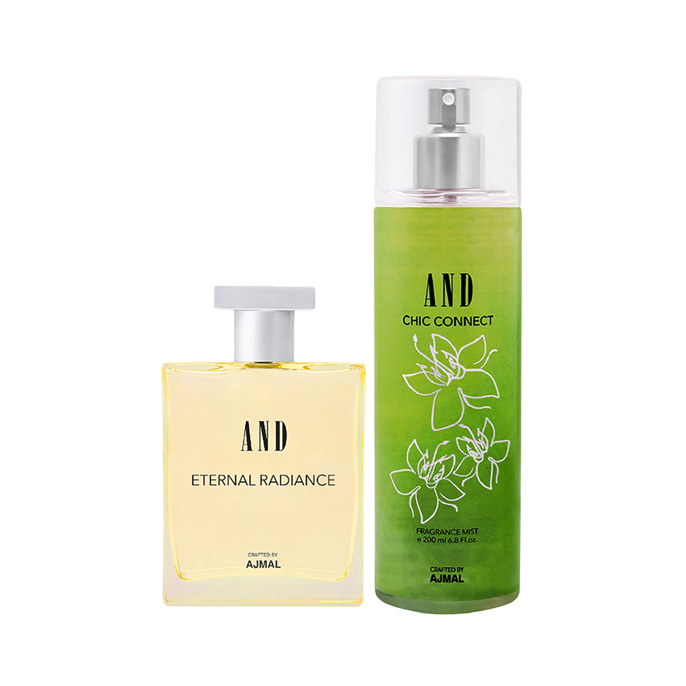 AND Eternal Radiance Eau De Perfume 50ML & Chic Connect Body Mist 200ML Pack of 2 for Women