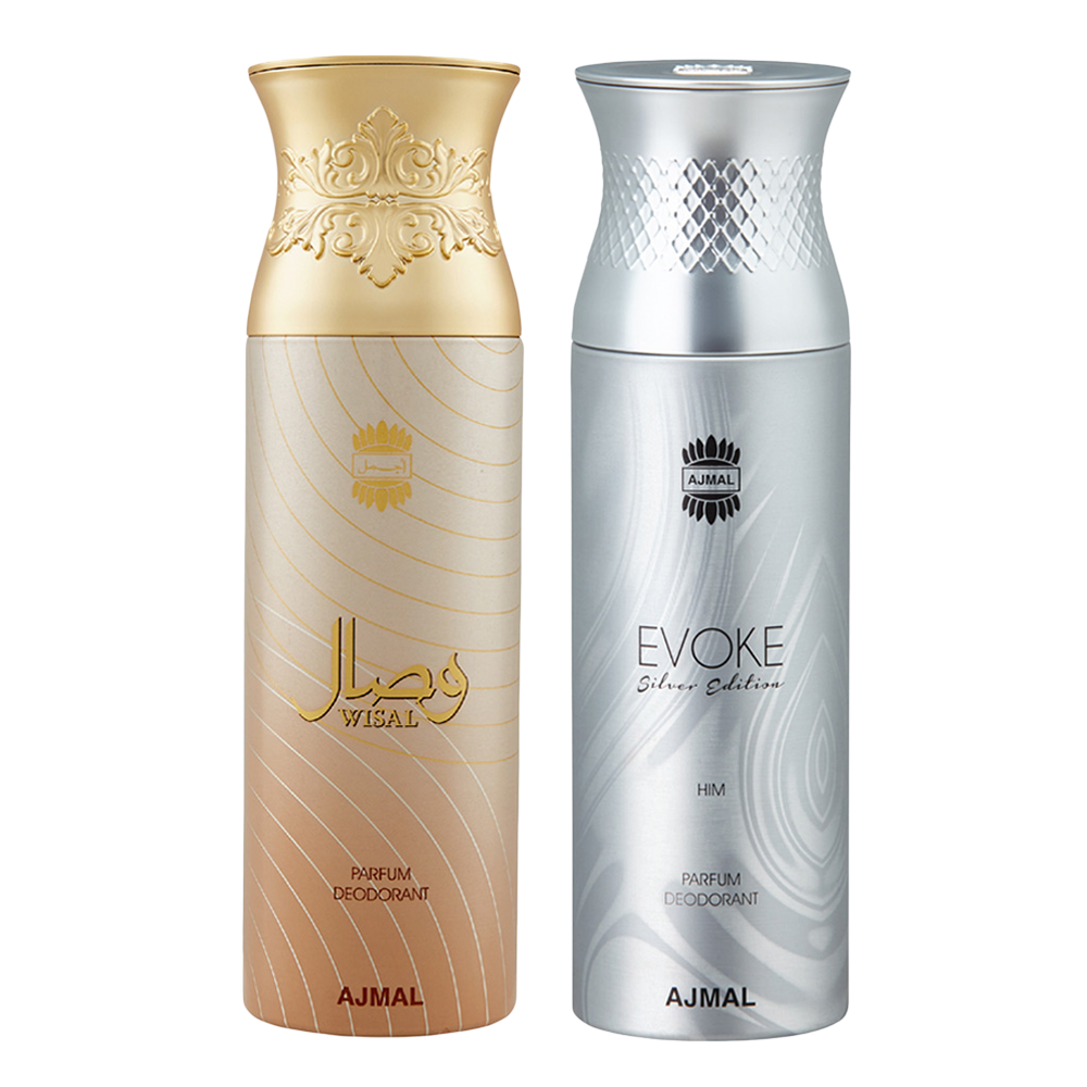 Evoke & Wisal Deodorant 200 ml Pack of 2 Gift For Unisex