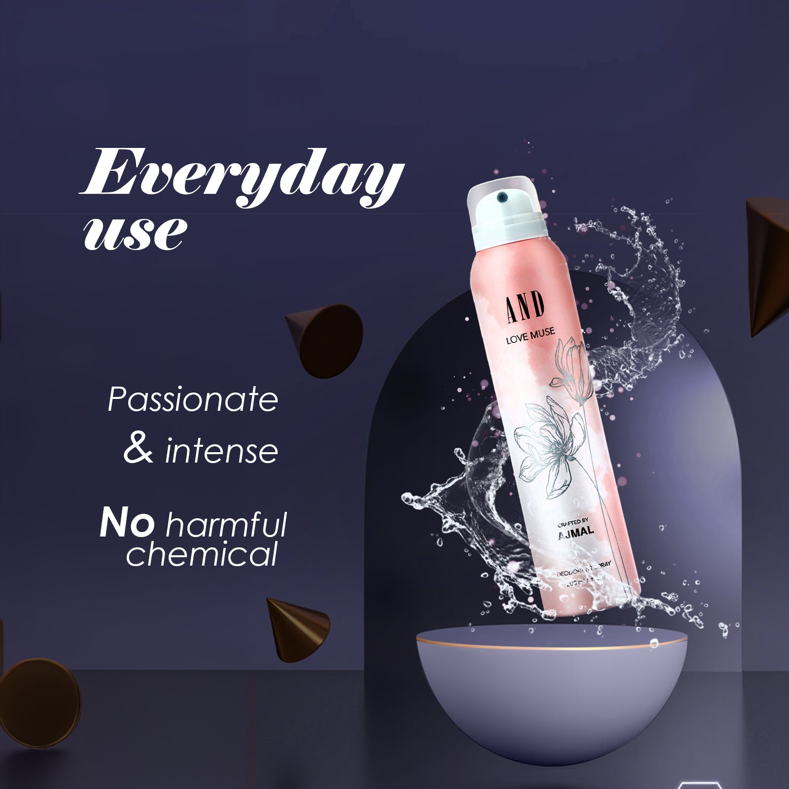 AND Love Muse Deodorant 200ml Body Spray Gift For Women