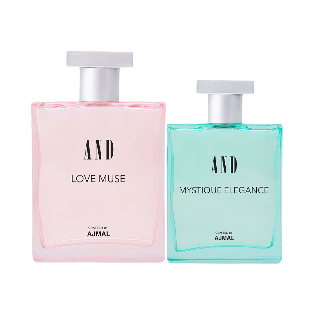 AND Love Muse 100ML & Mystique Elegance 50ML Pack of 2 Eau De Perfume for Women