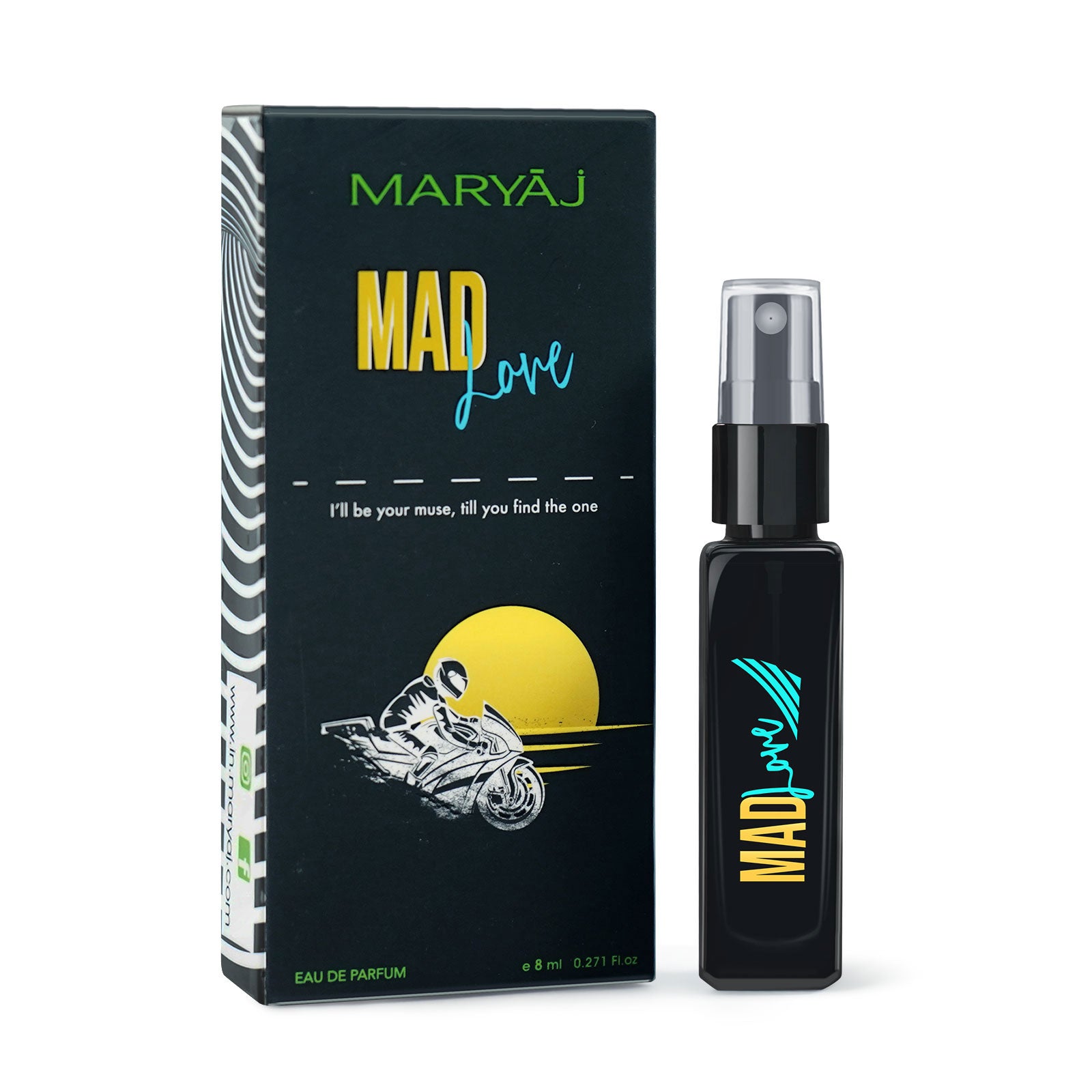 Maryaj Mad Love EDP Gift For Him 8ML Long Lasting Scent Spray Gift For Men