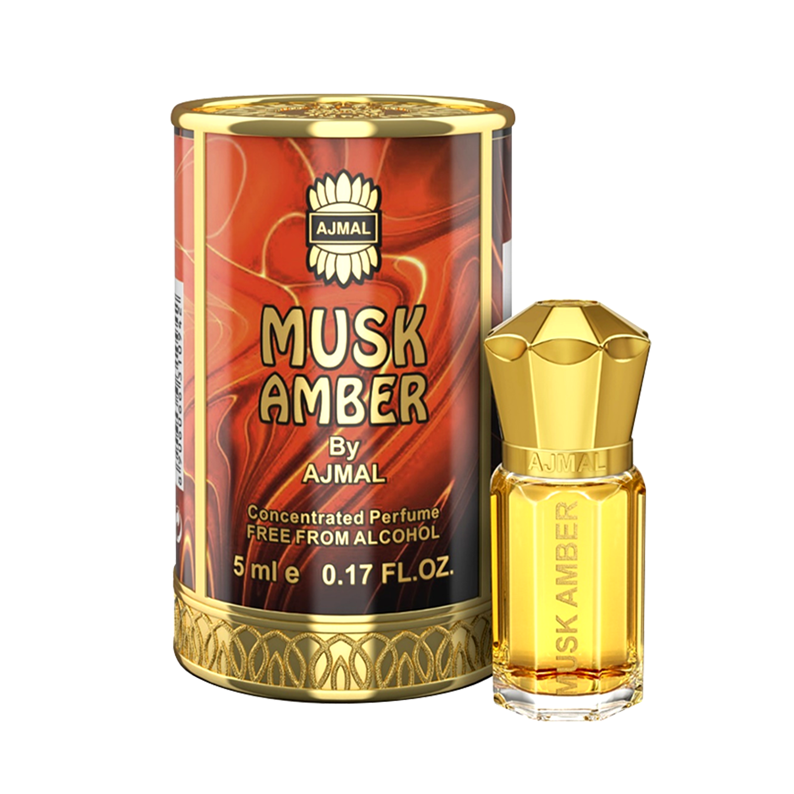 MUSK AMBER Non-Alcoholic Concentrated Perfume Long Lasting Attar For Men - 5 ML