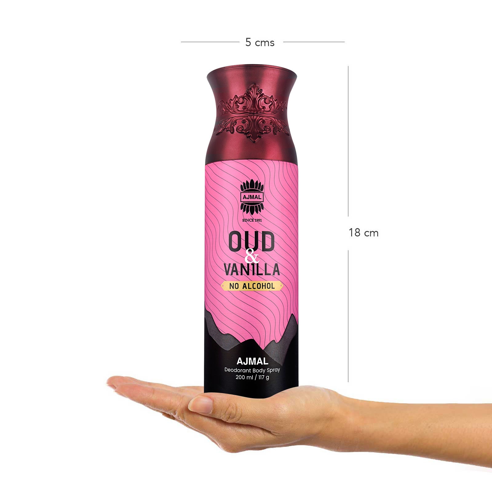 Oud Vanilla Non-Alcoholic Deodorant Body Spray With Fruity Ambery Fragrance Perfume Ideal Gift for Unisex