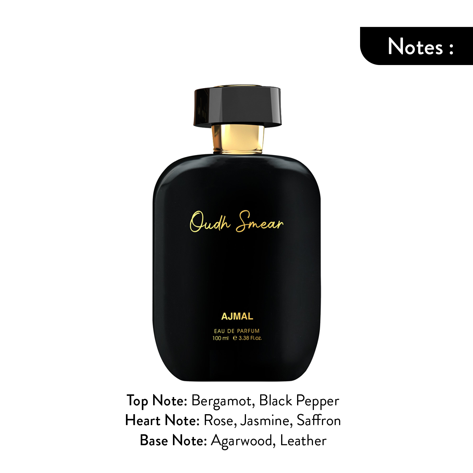 ARTISAN - OUDH SMEAR Long lasting Fragrance, Handpicked Luxury Perfume for Men 100ml