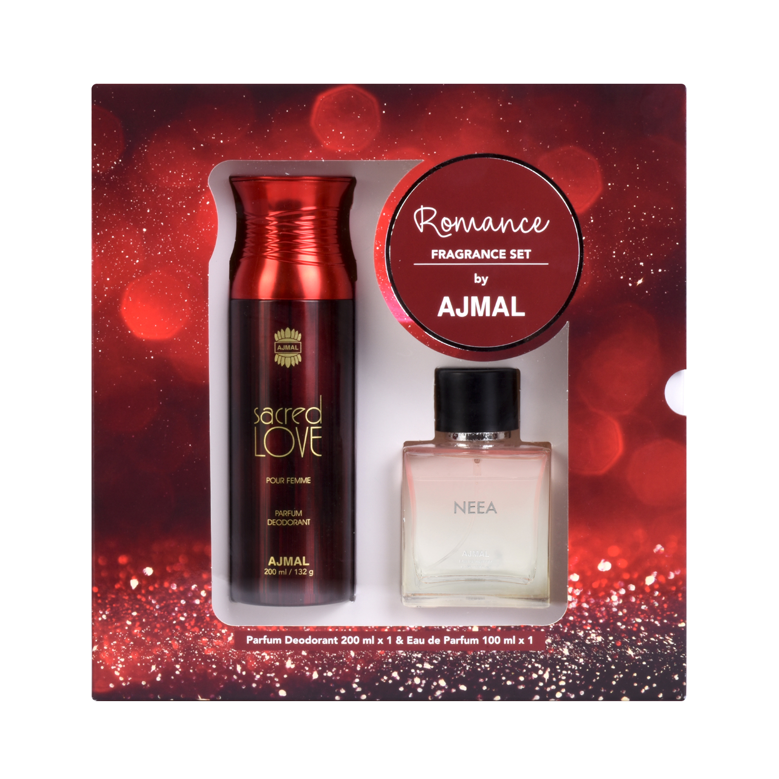 Gift Set of Neea EDP 100ML & Sacred Love Deodrants 200 ML for Women