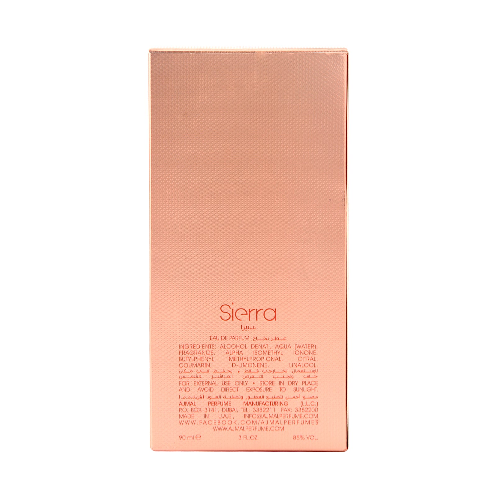 Sierra Eau De Parfum For Unisex 90ML Made In Dubai