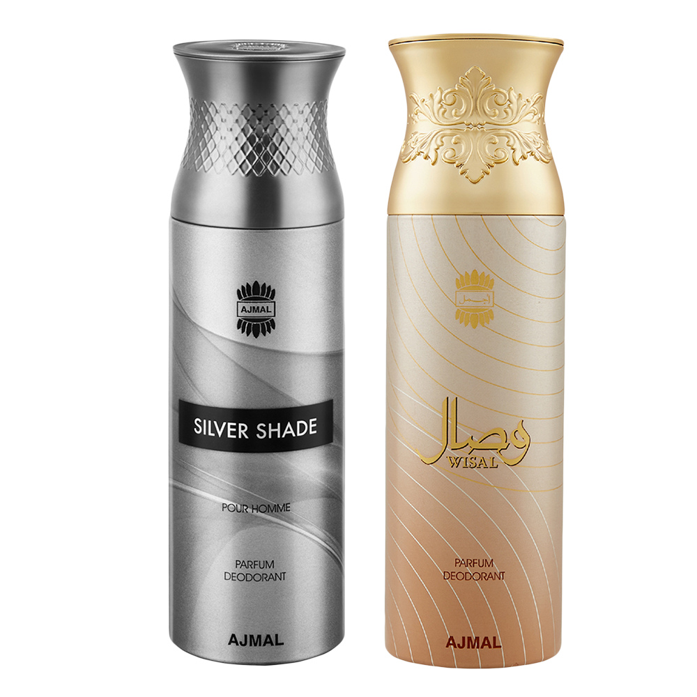 Silver Shade & Wisal Deodorant 200 ml Pack of 2 Gift For Unisex