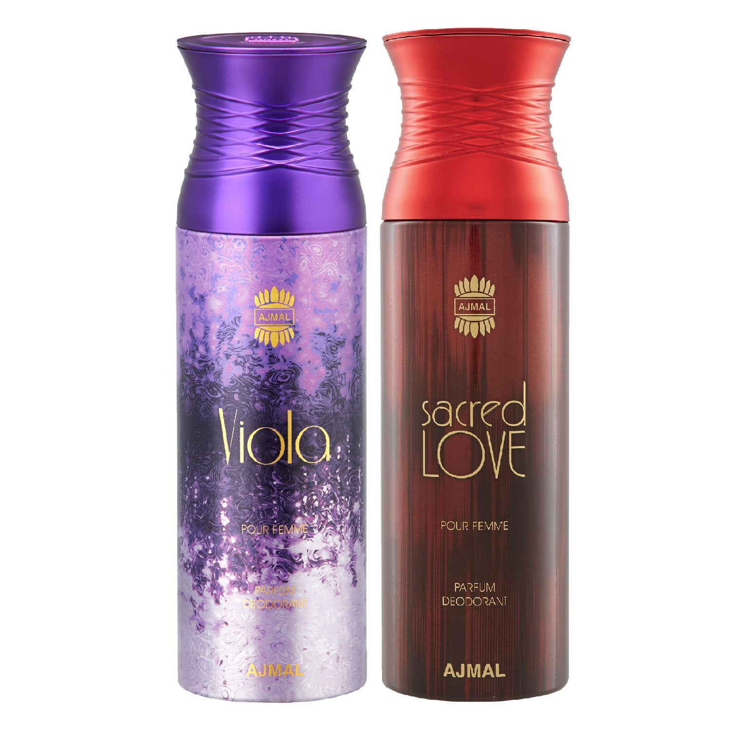 Viola & Sacred love Deodorant Spray Gift For Women 200ML Pack of 2