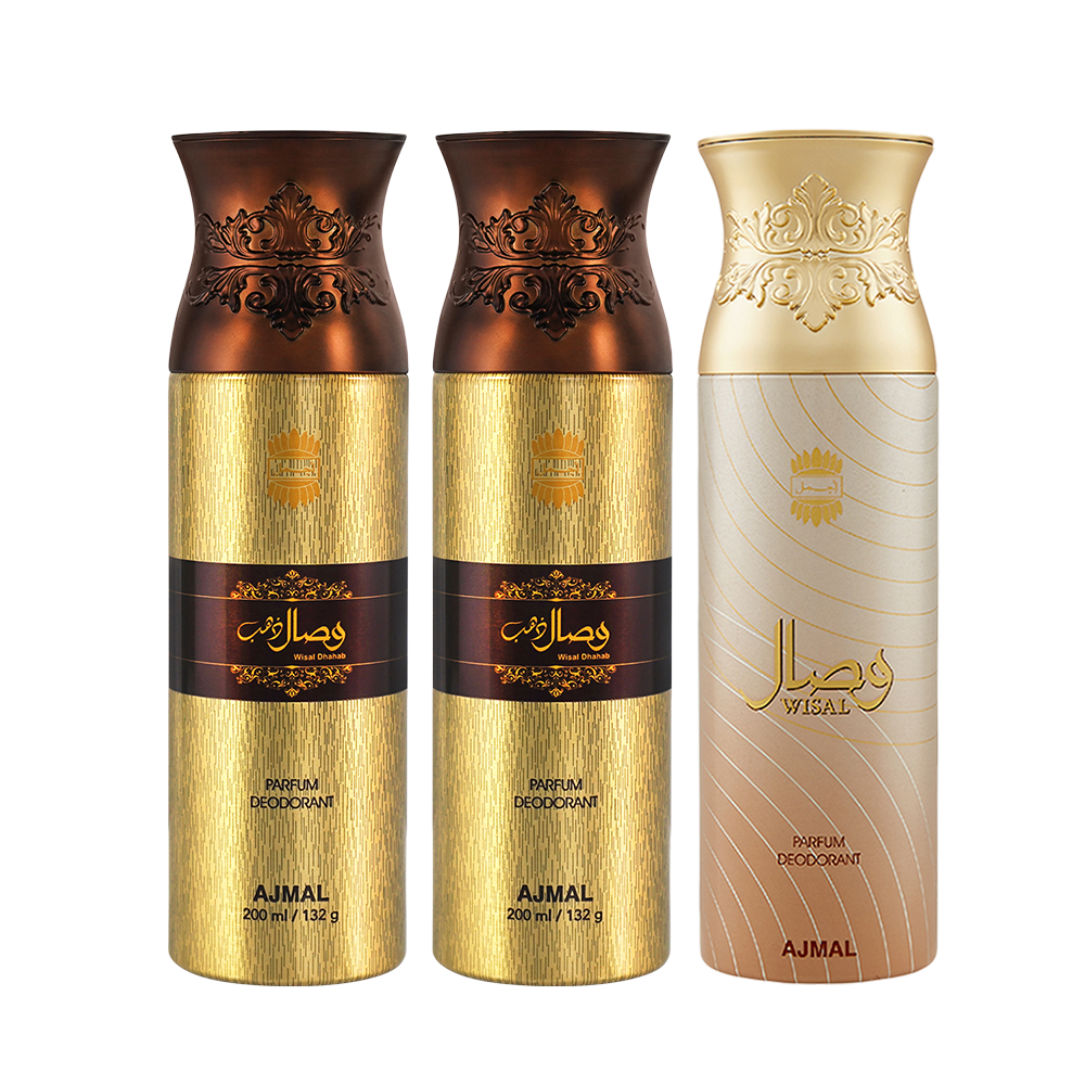 Wisal Dahab & Wisal Dahab & WisalDeodorant Spray - For Unisex (200 ml, Pack of 3)