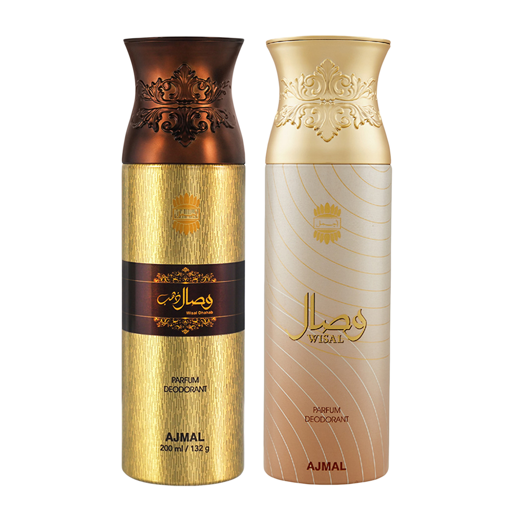 Wisal Dhahab & Wisal Deodorant 200 ml Pack of 2 Gift For Unisex