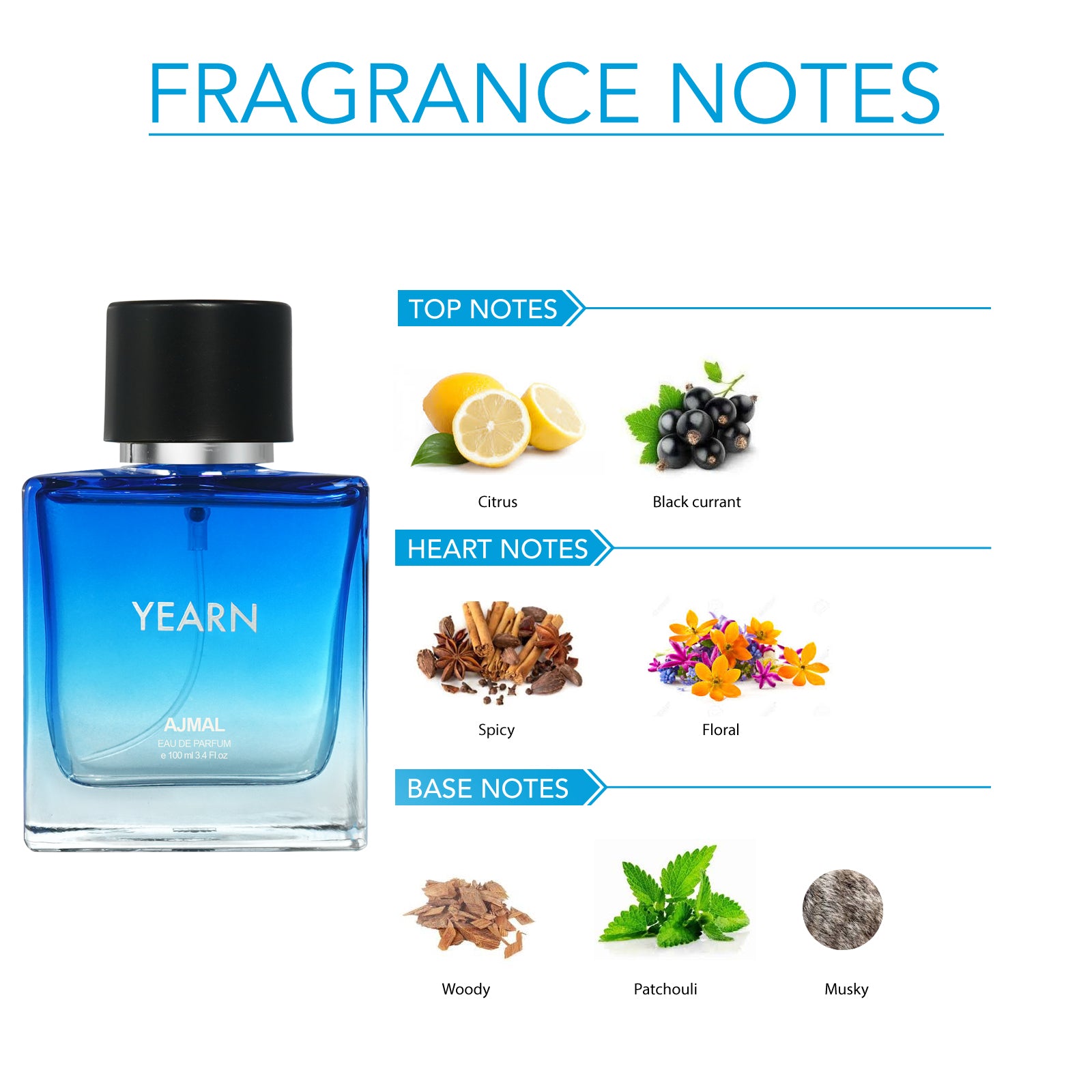 Yearn Eau de Parfum Perfume 100ML For Men