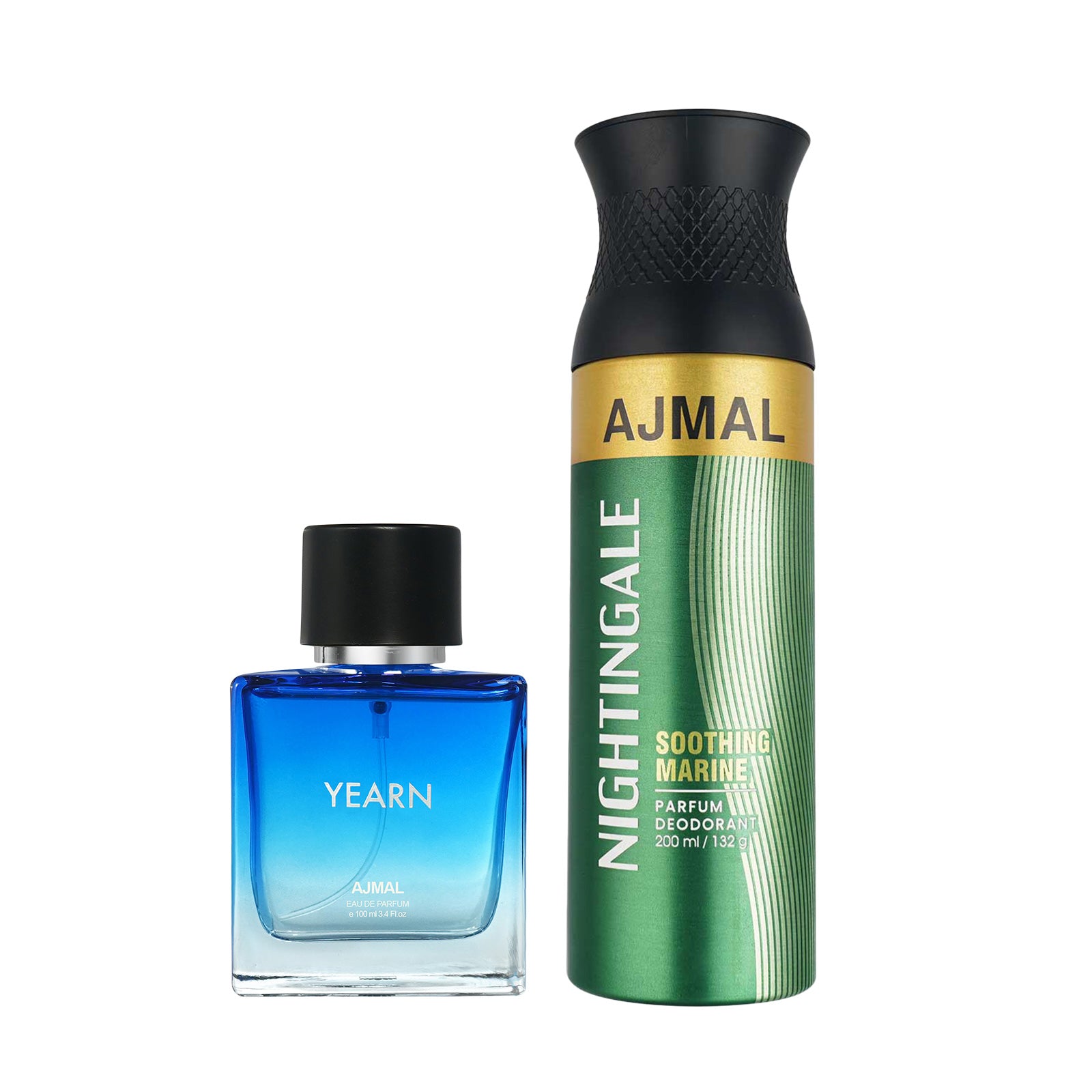 Yearn EDP for Men 100ml & Nightingale High Quality Deodorant For Unisex 200ml  Combo pack of 2