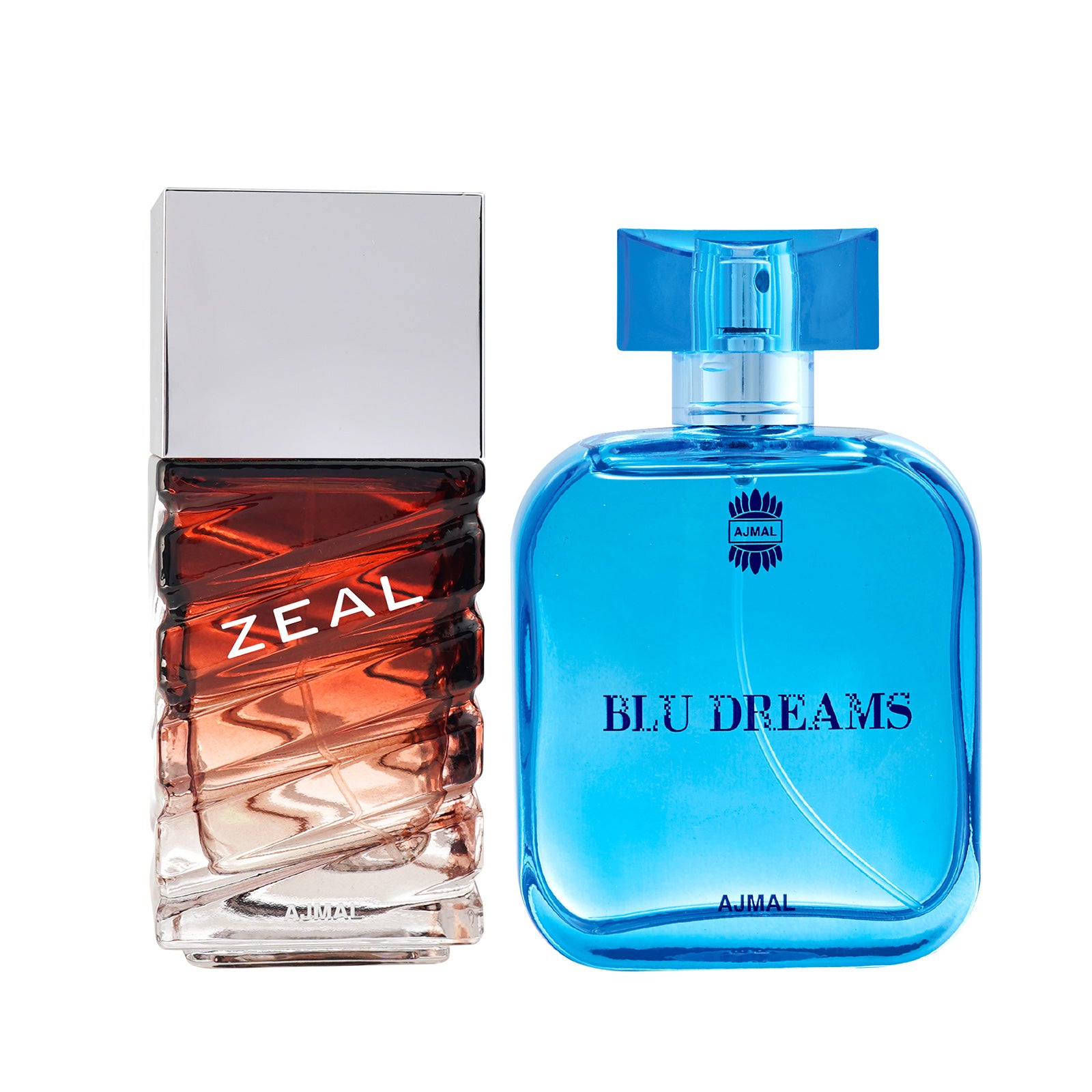 Zeal EDP Aquatic Woody Perfume 100ml for Men and Blu Dreams EDP Citurs Fruity Perfume 100ml for Men Pack of 2