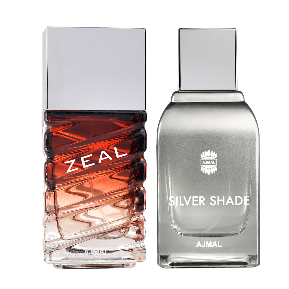 Zeal EDP Aquatic Woody Perfume 100ml for Men and Silver Shade EDP Citrus Woody Perfume 100ml for Men Pack of 2